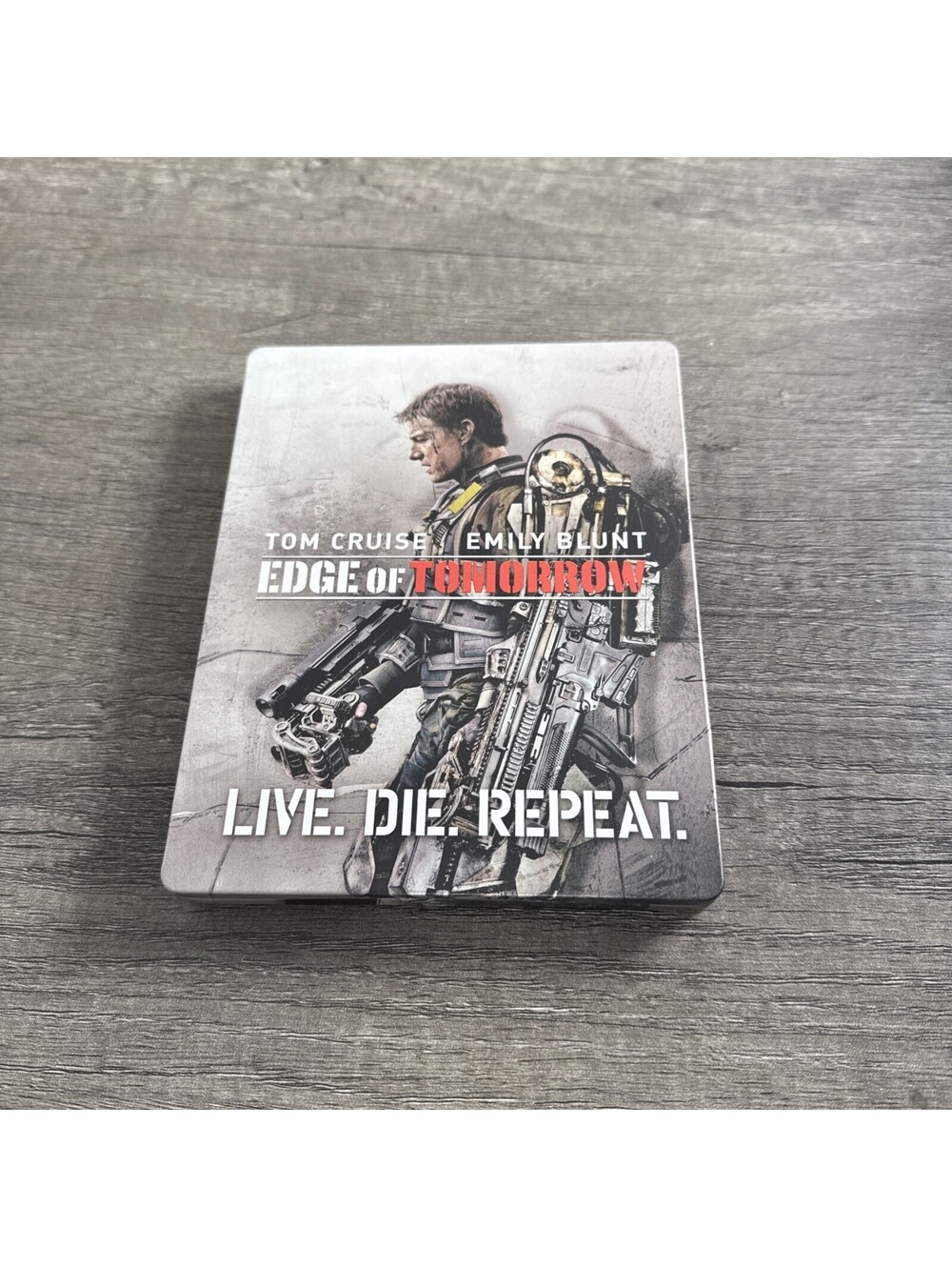 Edge of Tomorrow Live Die Repeat Steelbook Blu-ray Disc Lot Set RARE HTF Movie